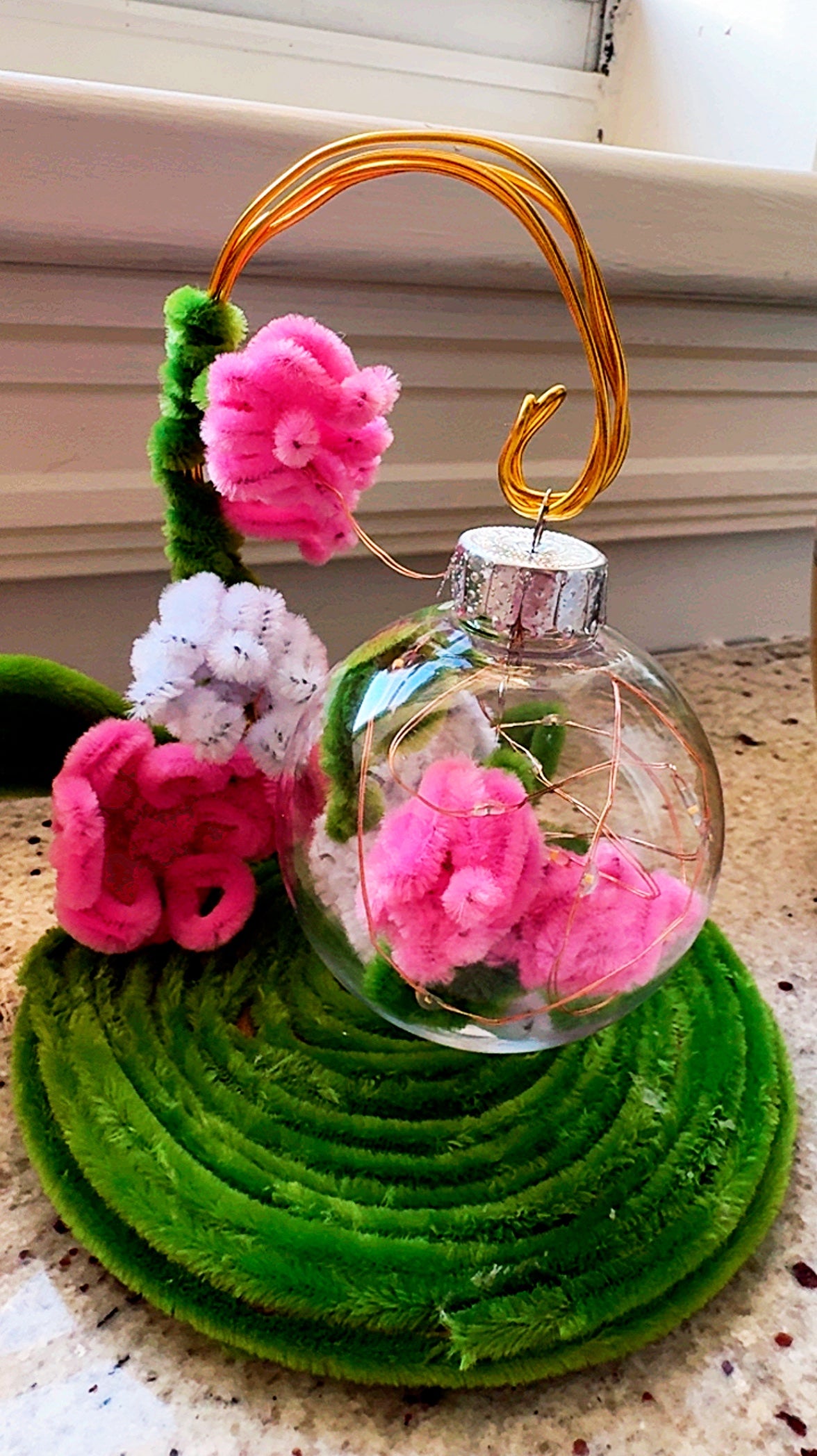 Pink Handmade Fairycore Lamp | Enchanted Fae Light | Bedside Night Light | Bookshelf Reading Nook