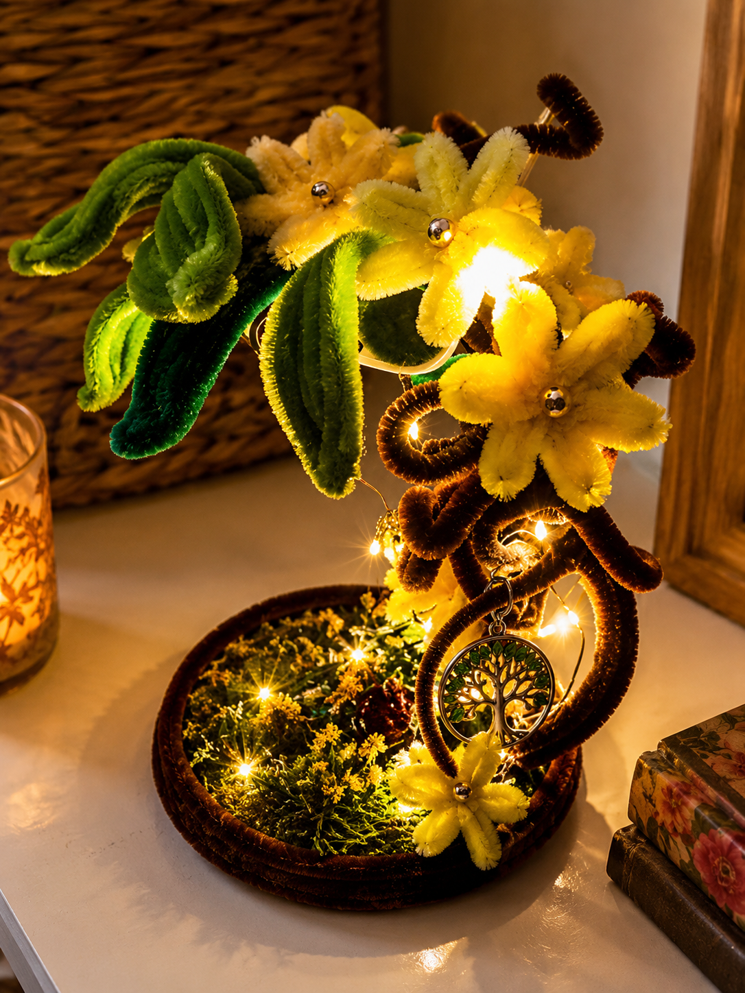 Tree of Life Fairy Light Lamp | Cottagecore Bedside Night Light