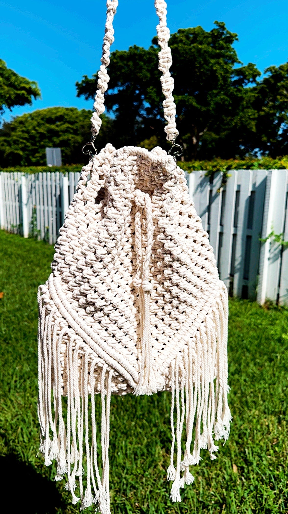 Boutique Handmade Macrame Cotton Shoulder Bag