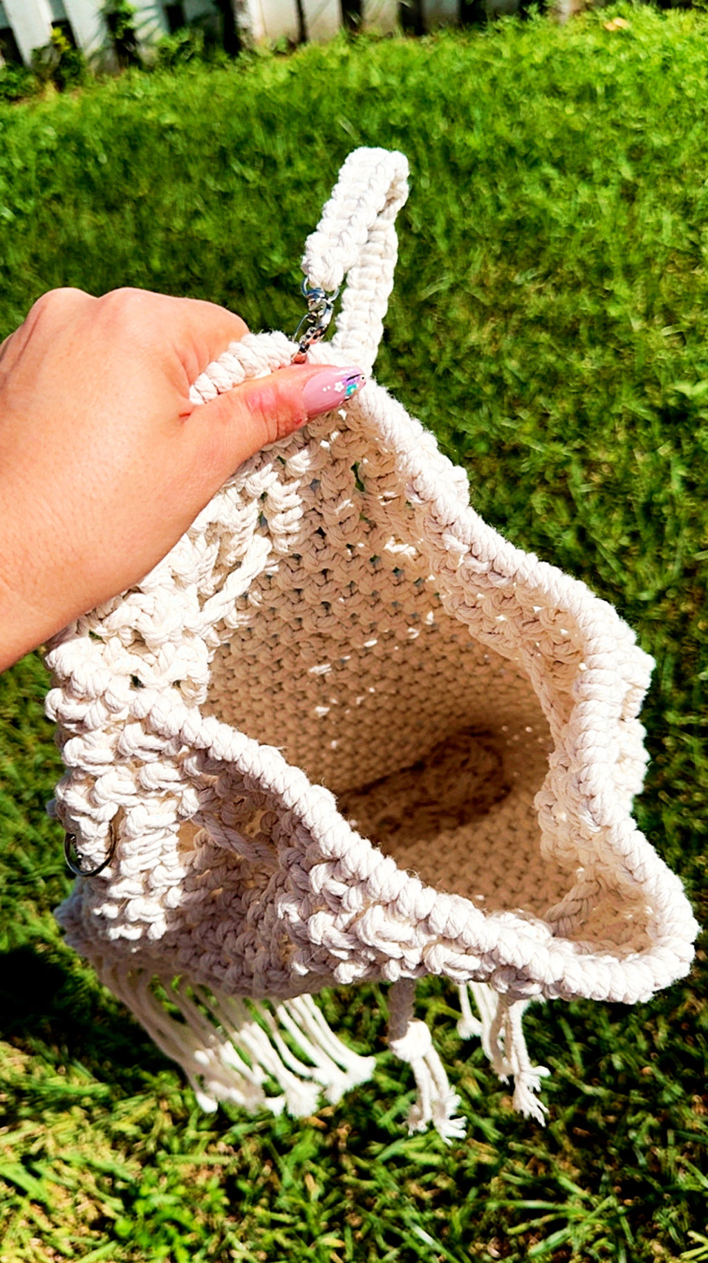 Boutique Handmade Macrame Cotton Shoulder Bag