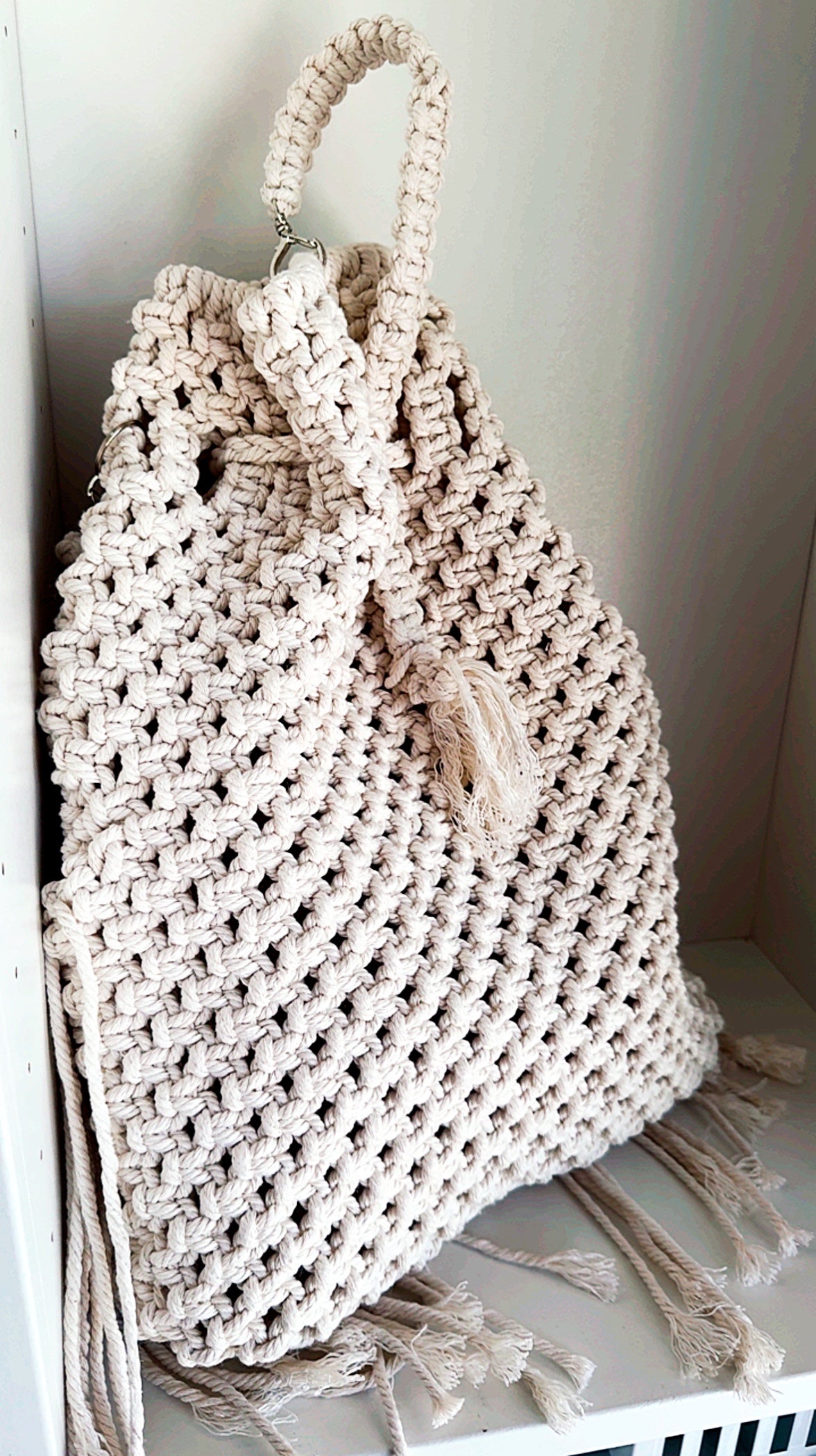 Boutique Handmade Macrame Cotton Shoulder Bag