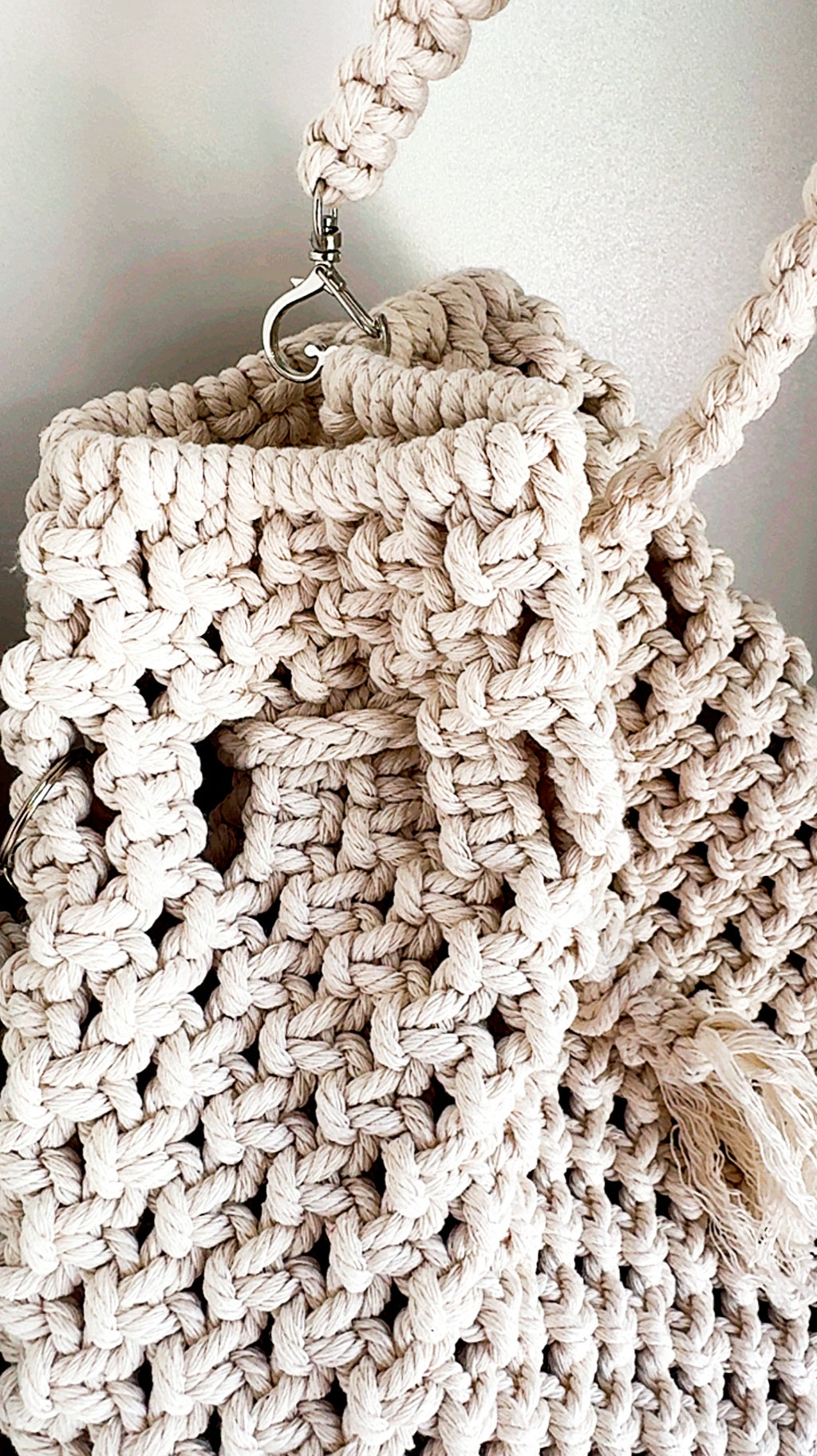 Boutique Handmade Macrame Cotton Shoulder Bag