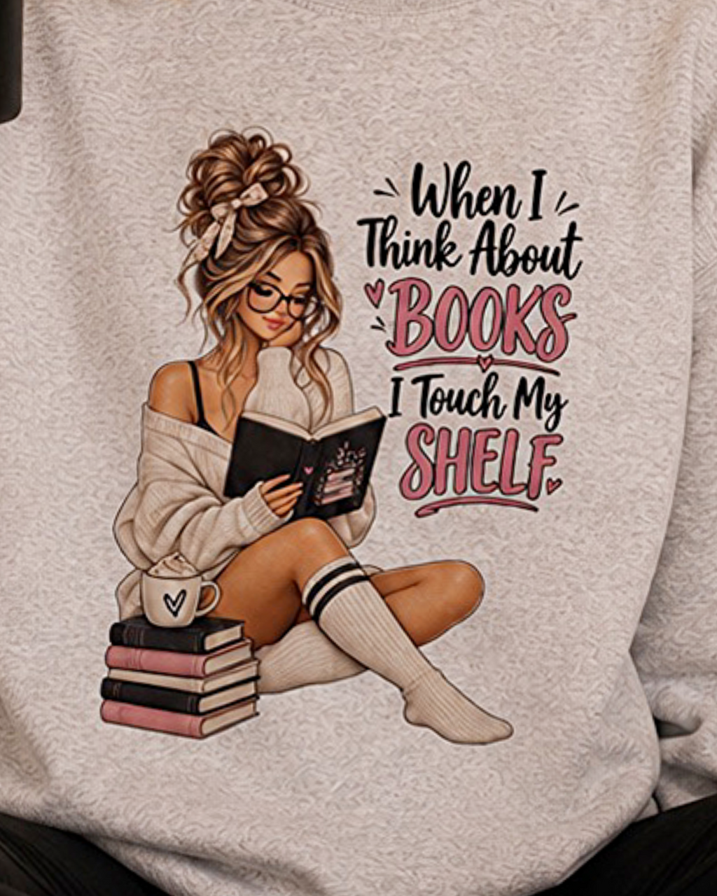 Touch My Shelf Cozy Crewneck or Long Sleeve Tshirt