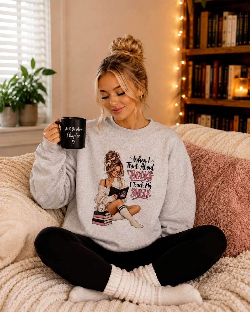 Touch My Shelf Cozy Crewneck or Long Sleeve Tshirt