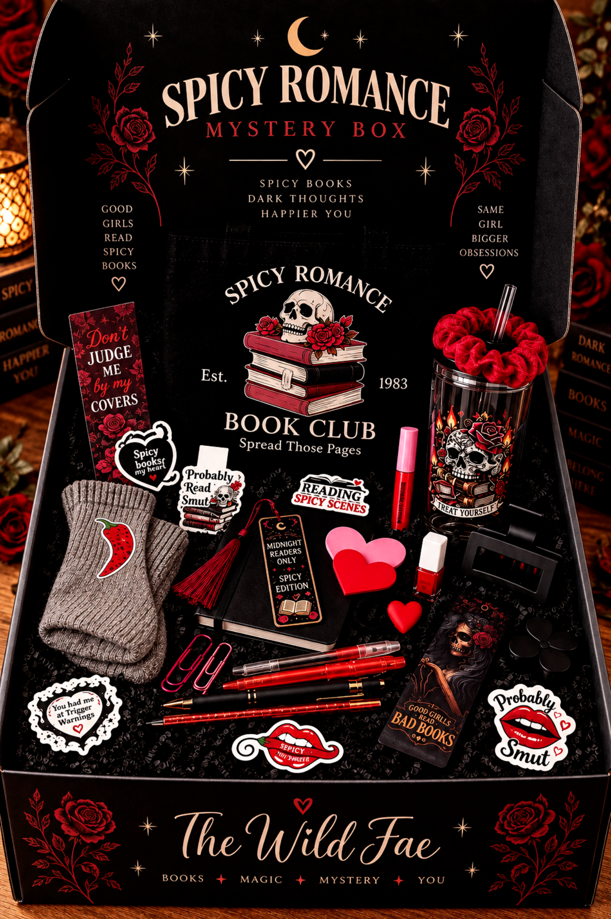 Spicy Romance Mystery Book Box