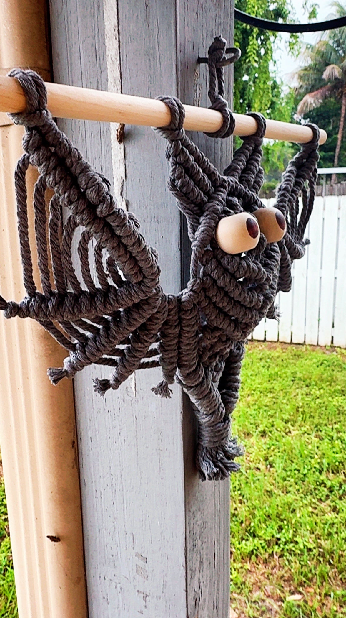 Macrame Halloween Bat Wall Hanging | Spooky Season Home Decor | Handmade