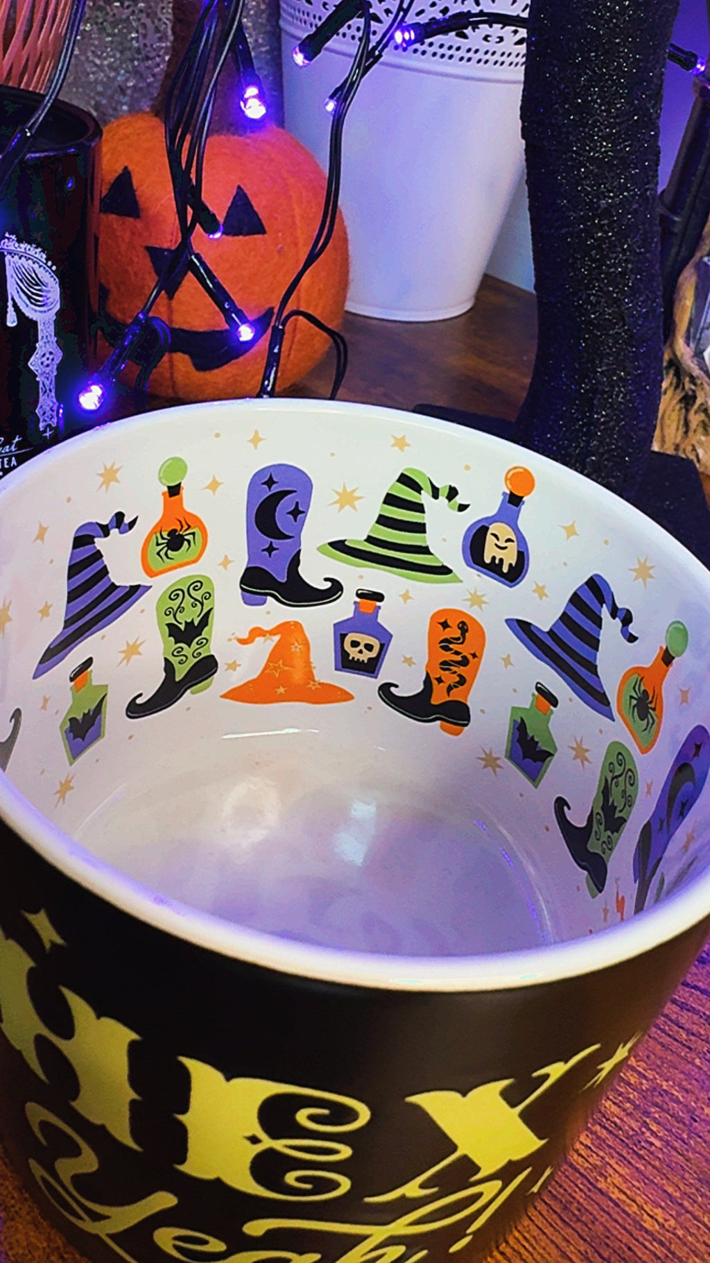 Hex Yeah Witchy Bookish Ceramic Halloween Mug