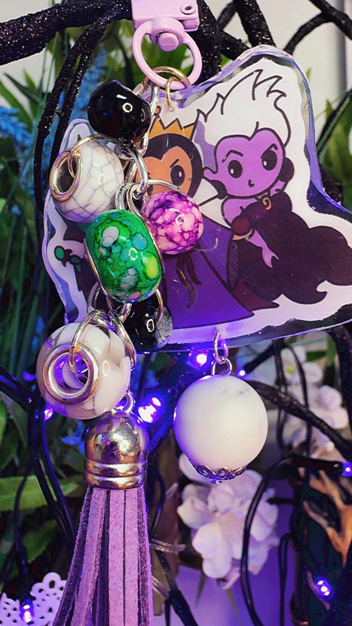 Villains Bag Charms | Cute Keychain Accessories | Colorful Purse & Backpack Charms | Zipper Pull