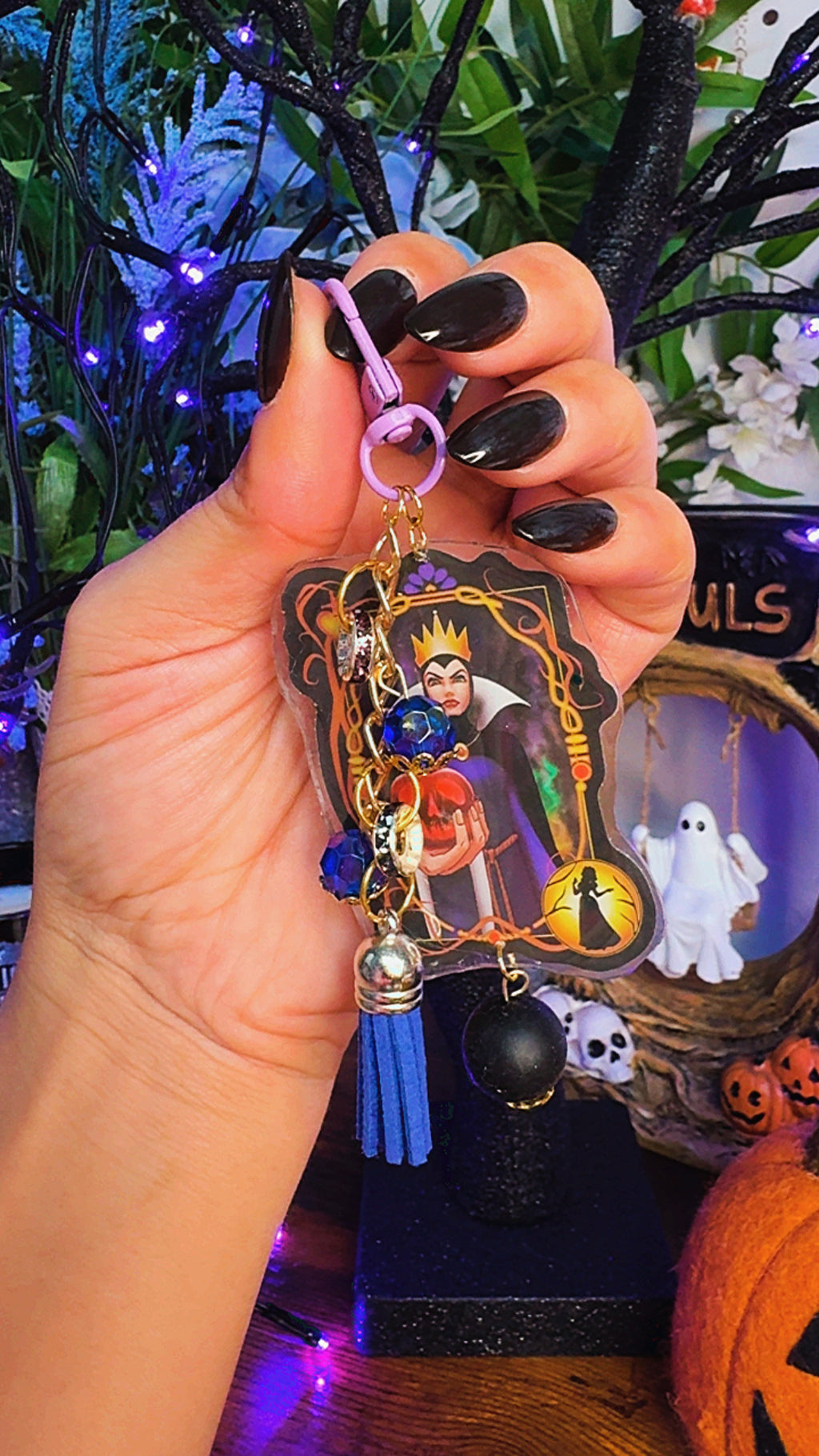 Villains Bag Charms | Cute Keychain Accessories | Colorful Purse & Backpack Charms | Zipper Pull