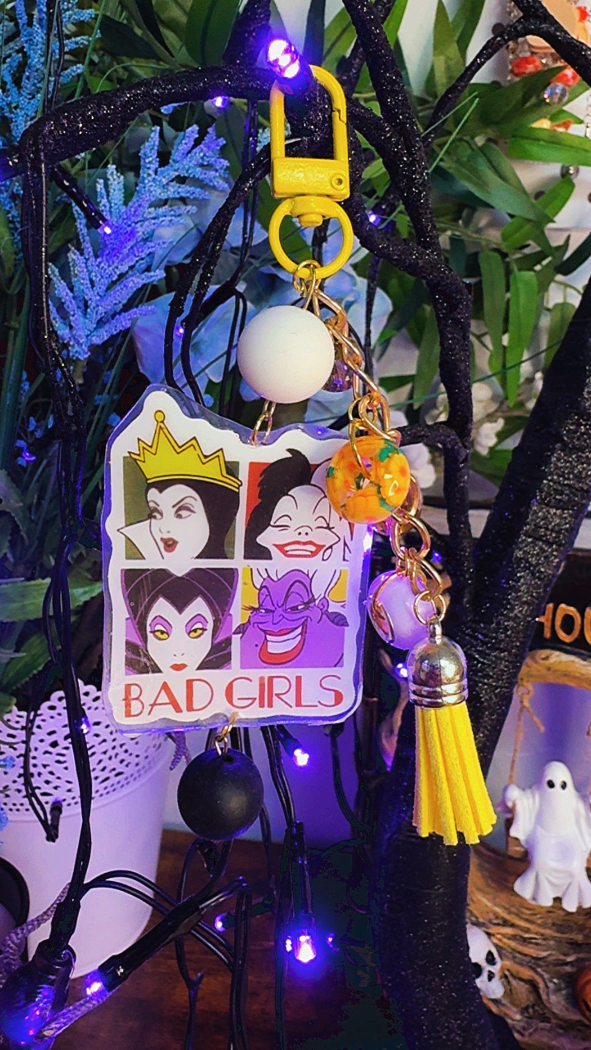 Villains Bag Charms | Cute Keychain Accessories | Colorful Purse & Backpack Charms | Zipper Pull