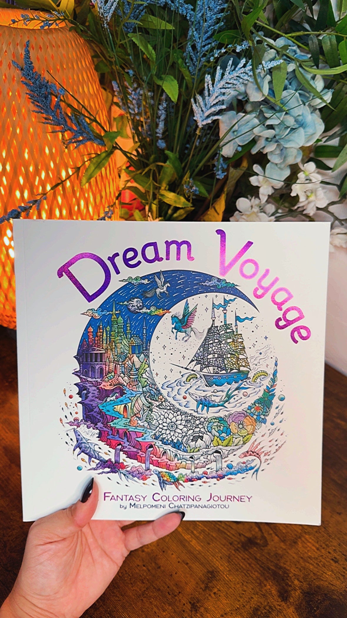 Dream Voyage Fantasy Adult Coloring Book