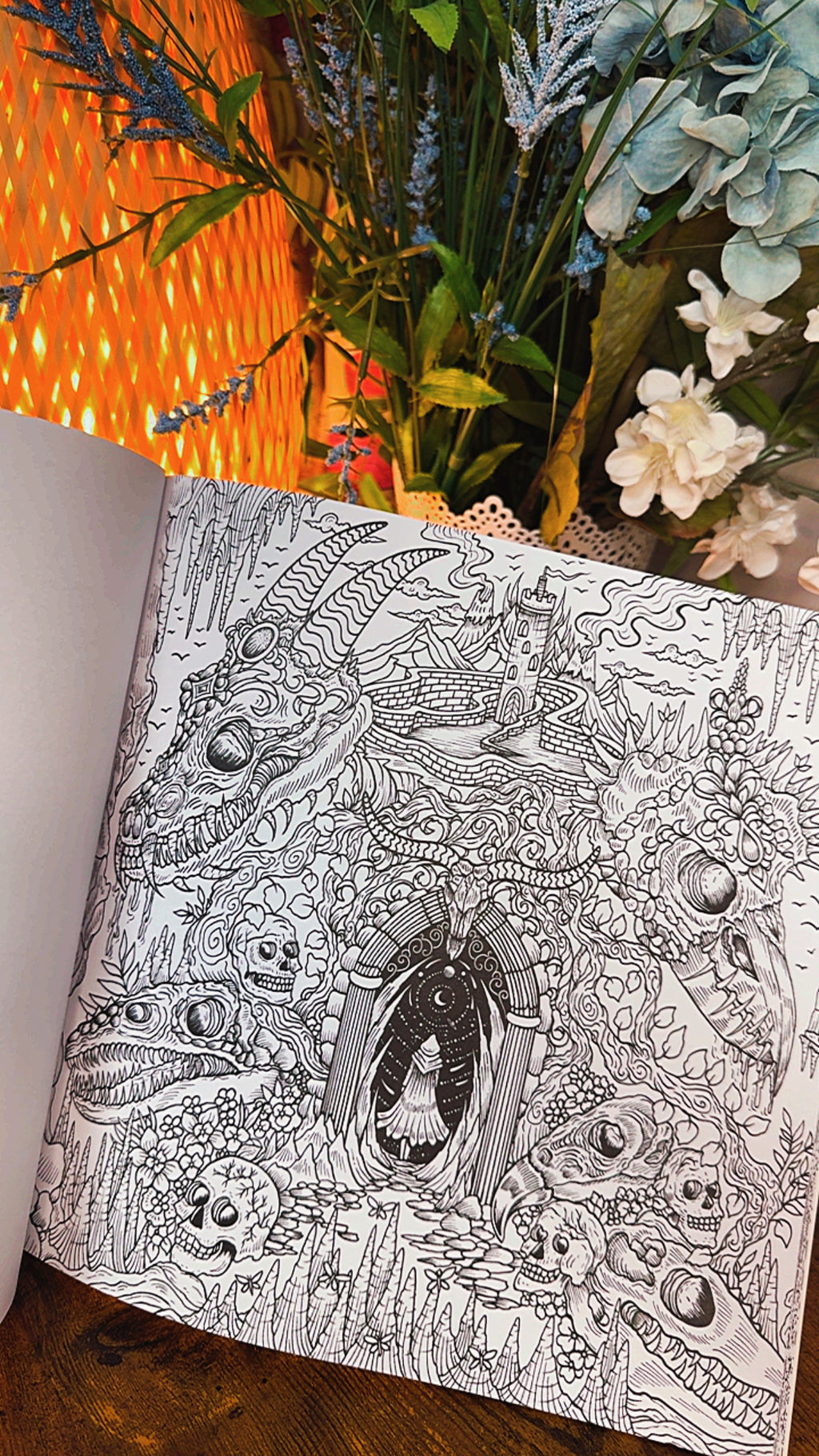 Dream Voyage Fantasy Adult Coloring Book