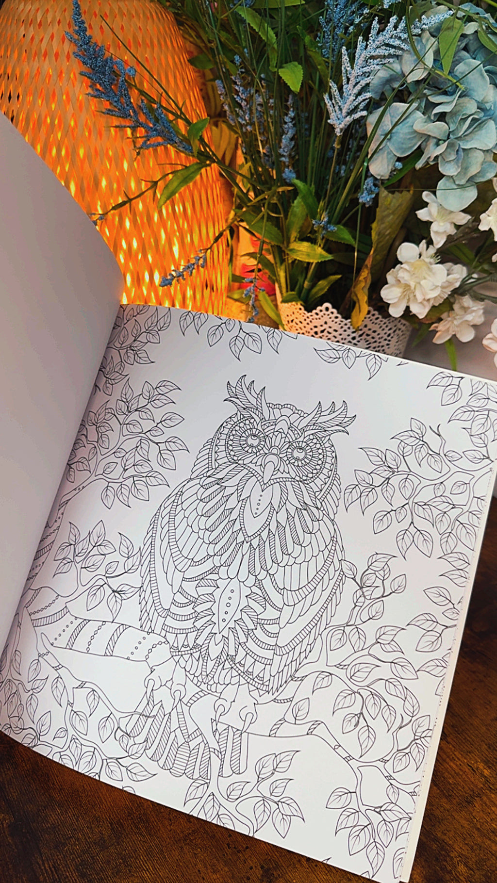Twilight Nature Large Adult Coloring Book