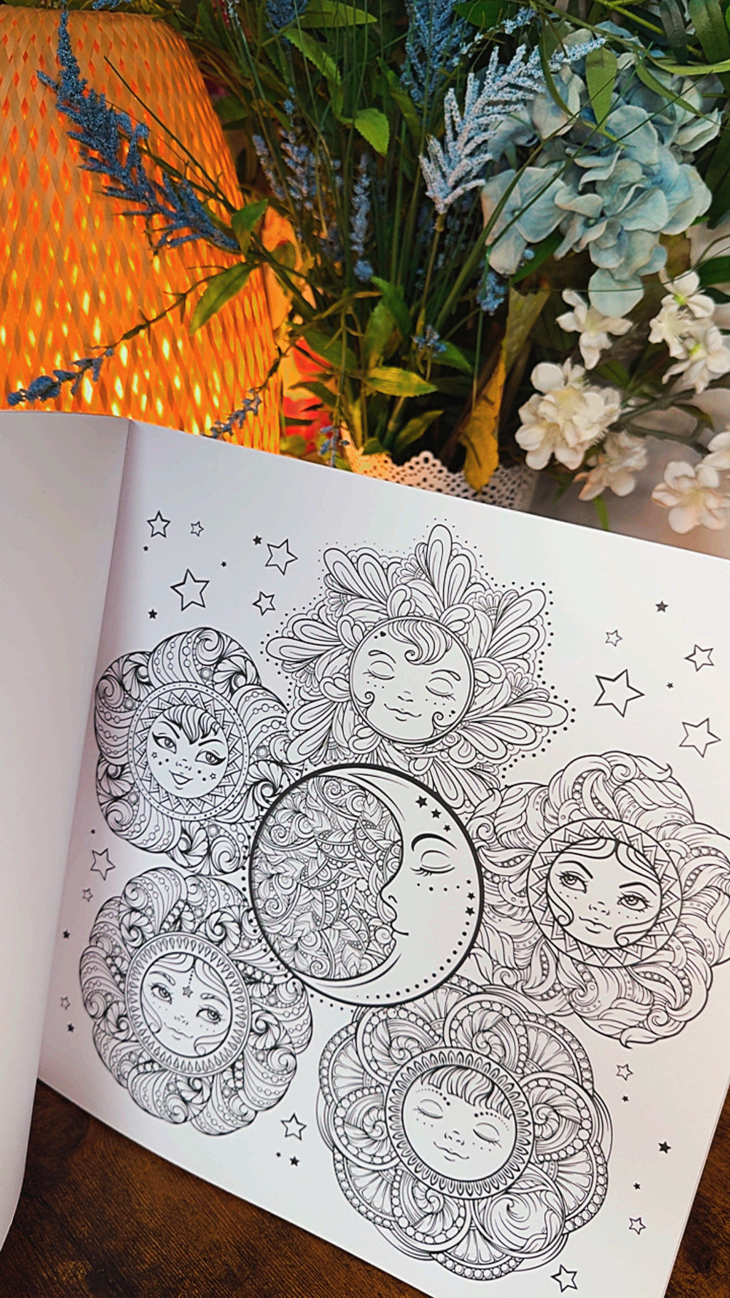 Celestial Dance Large Adult Coloring Book