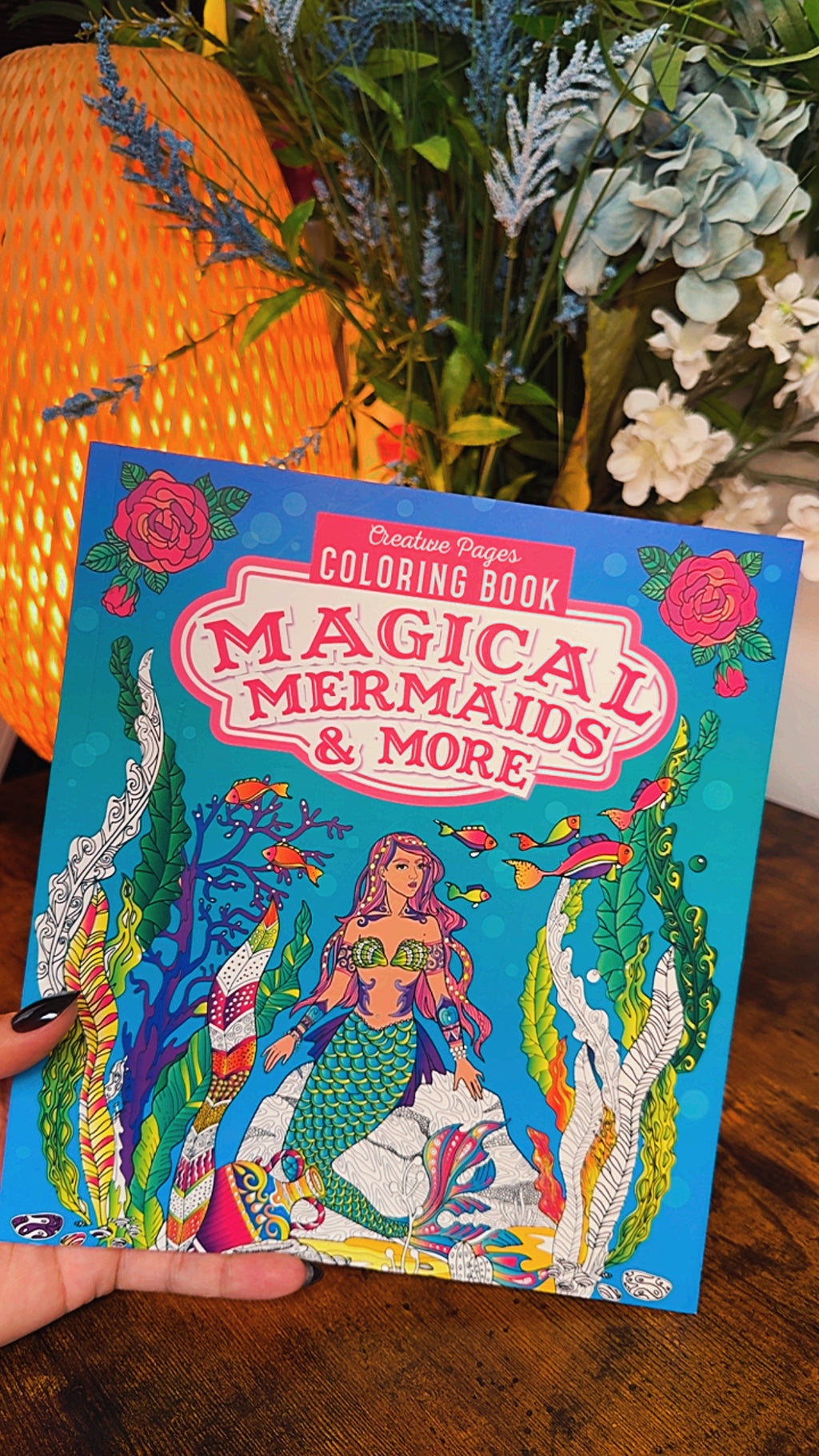 Magical Mermaids and Fantasy Creatures Adult Coloring Book