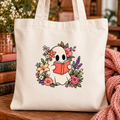 Ghost Reader Canvas Tote | Bookstore Shopping Haul | Coffee Date