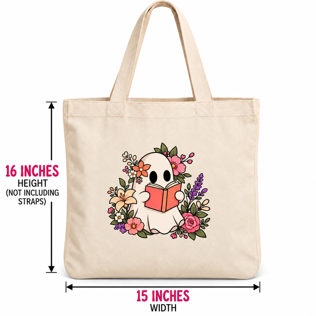 Ghost Reader Canvas Tote | Bookstore Shopping Haul | Coffee Date