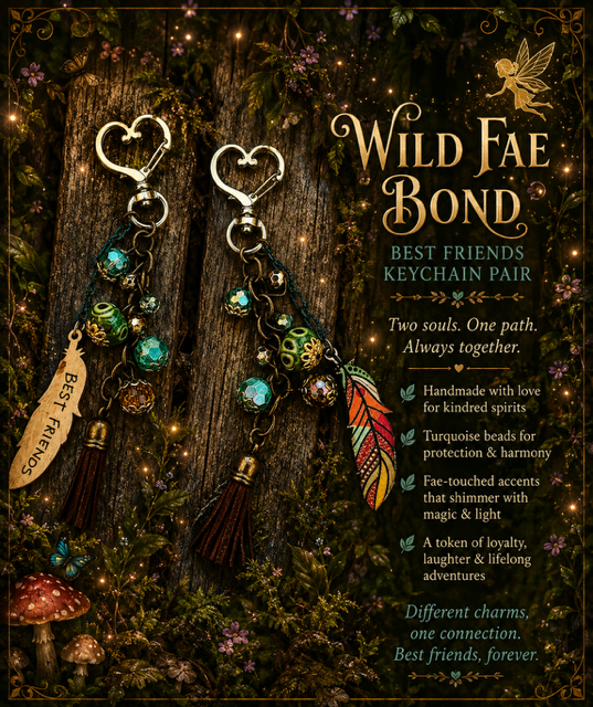 Wild Fae Bind Best Friends Keychains