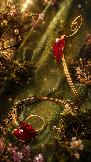 Handmade Fae Arm Cuff | Elven Wire Wrapped Armlet | Woodland Fantasy Jewelry